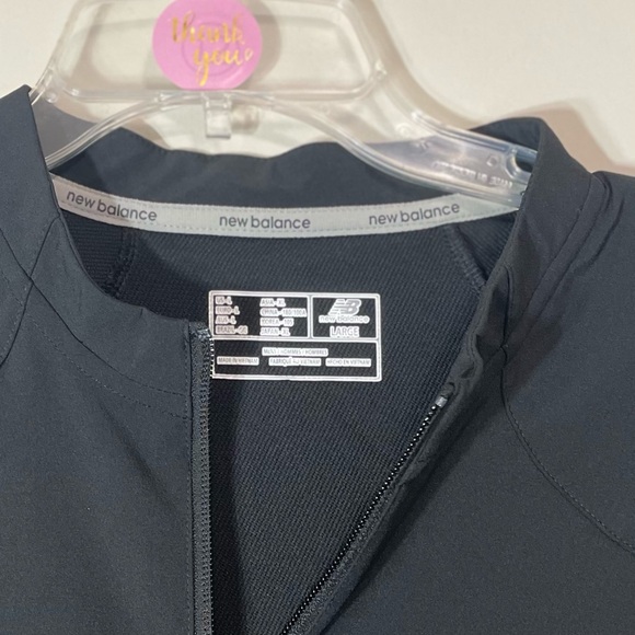 New Balance Black and Gray Half-Zip Jacket~ Size Large ~ Great Casual - Picture 3 of 10
